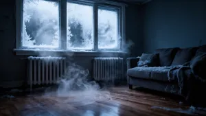 zimno w domu po ociepleniu